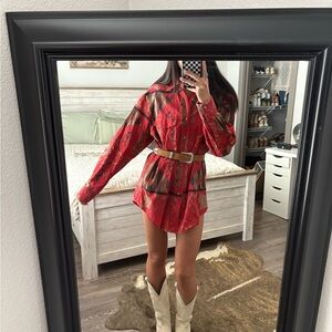 Vintage western Rough Rider button down shirt